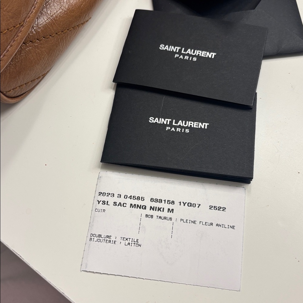 YSL medium Niki Bag in vintage leather - Picture 7 of 7